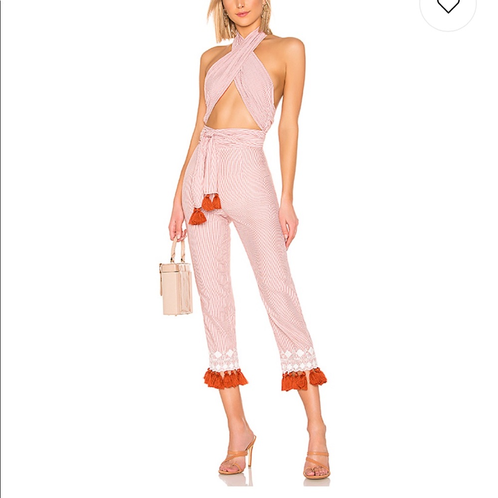 Jamie Jumpsuit in Rust Stripe
Tularosa